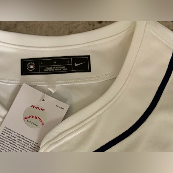 Nike Authentic Seattle Mariners Cal Raleigh #29 White MLB Jersey Men’s Sz: Large - Picture 5 of 9